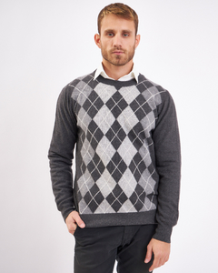 7810-A / Sweater Rombo Lana Hombre