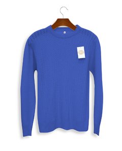 7950-T / Sweater de lambswool con trenzas - tienda online