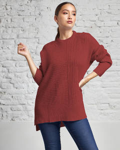 8706 / Sweater Oversize Punto Inglés - comprar online