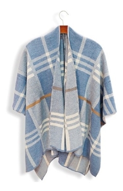 8017 / Ruana Escocesa Switch Sweaters - tienda online