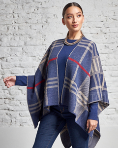 8017 / Ruana Escocesa Switch Sweaters