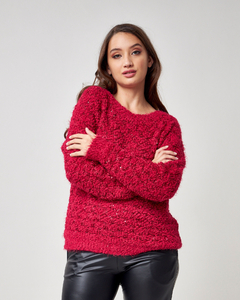 A-10508 / Sweater Bouclé lentejuelas - Switch Sweaters