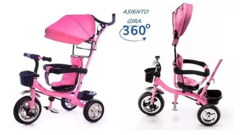 Triciclo Tzt90 Manija Giratoria 360° Babymovil