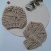 Conjunto gorrito + cuellito - 3/6 a 12 meses