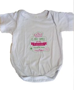 Body frase princesa - Talle 6 meses