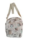 Bolso maternal gabadina estampado lechuzas