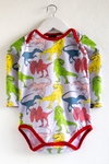 body dinosaurios - talle 6 y 24 meses