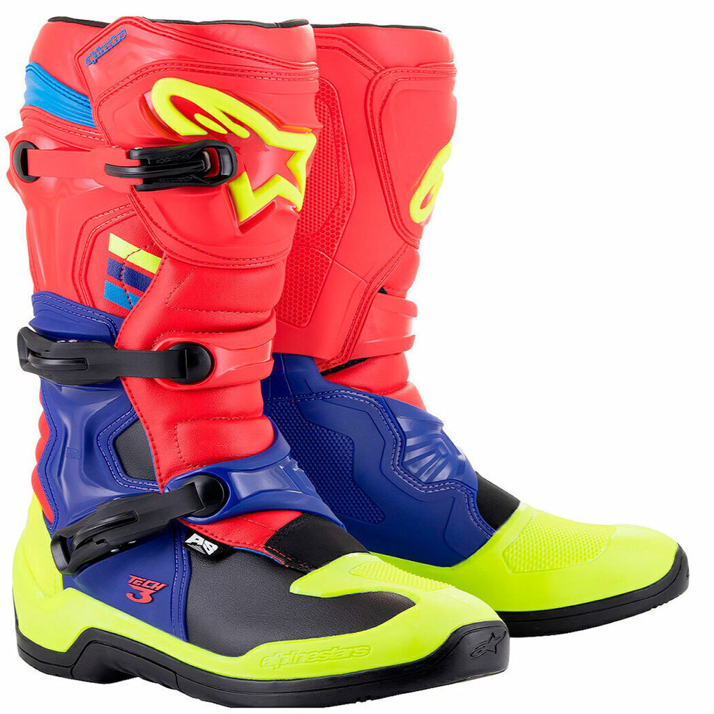 BOTA ALPINESTARS TECH 3 AZUL/VERMELHA - Rudnick Motos