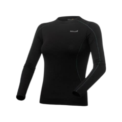 CAMISETA SEGUNDA PELE TÉRMICA X-THERMO DS SOLO PRETA FEMININA