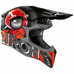 CAPACETE AIROH WRAAP ALIEN VERMELHO FOSCO