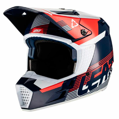 CAPACETE LEATT MOTO 3.5 AZUL/VERMELHO