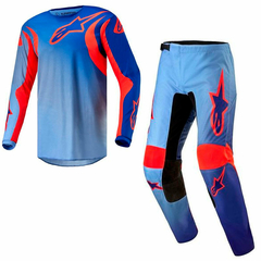 KIT CALÇA + CAMISA ALPINESTARS FLUID LUCENT 2024 AZUL