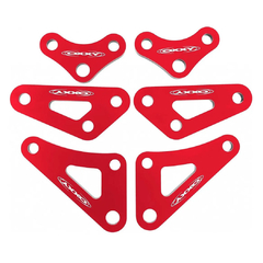 KIT SUPORTE MOTOR OXXY CRF 250F 6 PEÇAS VERMELHO