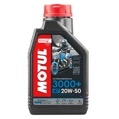 ÓLEO MOTUL 3000 + PLUS 20W50 MINERAL 4 TEMPOS