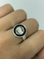 HB669 ANILLO CIRCULO ESMALTE NEGRO CALADO CON DELFÍN - comprar online