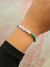 PQ650 PULSERA CANUTILLOS VERDE LOVE