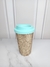 BAZ861 VASO DE CAFE DE GLITTER DORADO