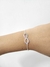 PB293 PULSERA FINA CON INFINITO STRASS COLORES