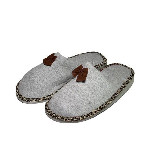 PANTUFLAS CLASICA MUJER GRIS