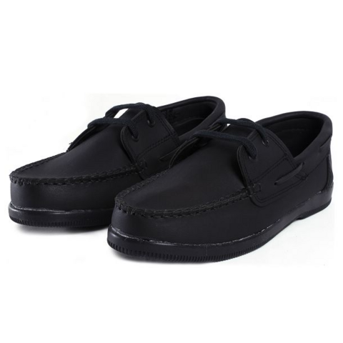 ZAPATOS NAUTICO CORDON COLEGIAL NEGRO