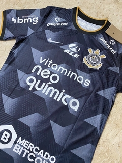 Camisa Nike Corinthians 2022 Completa Patrocínios Preta - Modelo Jogador - comprar online