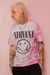 Camiseta Tie Dye Rosa Nirvana SALE na internet