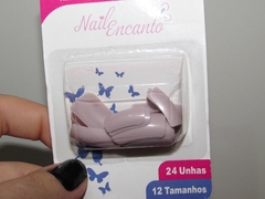 Unha Postiça 24 Unidades Cor Rosa/Nude - Nail Encanto - comprar online