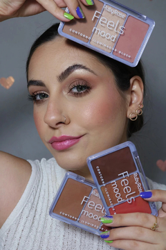 Paleta de Contorno, Iluminador e Blush Feels Mood - Ruby Rose - comprar online