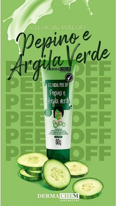 Gel Facial Peel Off Pepino e Argila Verde - Dermachem