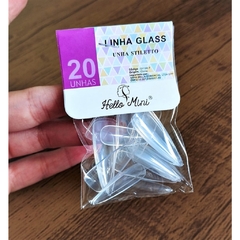 Unha Postiça Glass 20 Unidades Transparente - Hello Mini na internet