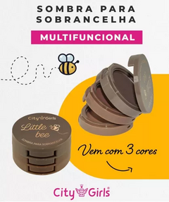 Sombra para Sobrancelha Little Bee 3 em 1 - City Girl