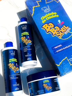 Kit Capilar Shampoo, Condicionador e Máscara Cheirinho de Chiclete Babasoul Menta - Soul Cosméticos