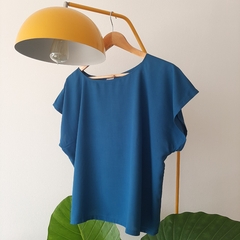 Blusa azul petróleo - comprar online