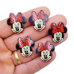 Aplique mini minnie em resina - 5 unidades - comprar online