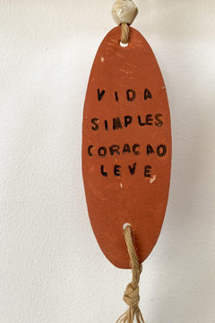 Plaquinha Vida Simples - comprar online