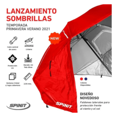 SOMBRILLA CON ROMPEVIENTOS SPINIT (CA26067) - Camping Shop