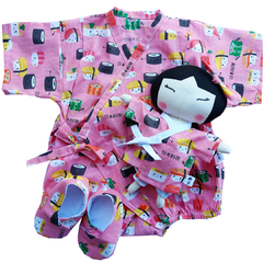 KIT Body Kimono Infantil Sushi Feliz