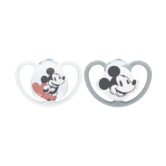 Chupete NUK Space Disney Mickey y Minnie Mouse 0-6m cod.0724