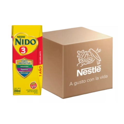 Leche Infantil Liquida Nido Etapa 3 X200ml Caja 24u