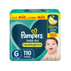 COMBO! 2 PAQUETES Pampers Baby-Dry Hipoalergénico PACK AHORRO - comprar online
