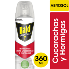 Insecticida Raid Essentials Mata Cuca y Hormiga x360ml