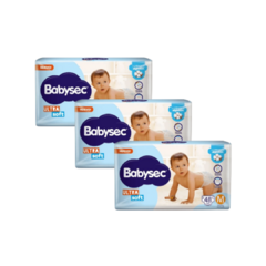 COMBO! X3 Babysec Ultra soft TODOS TALLES