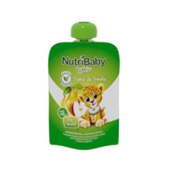 Nutribaby Orgánico Puré Mix Frutas o Manzana Pouch x 90 Grs