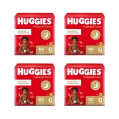 PROMO! X4 Pañales Huggies Natural Care - comprar online