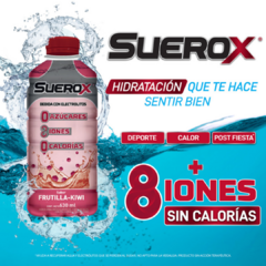 Bebida Hidratante Con Electrolitos Frutilla-Kiwi SueroX x630ml