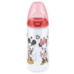 Mamadera Nuk Disney Mickey Minnie First Choice 300ml 6-18m - comprar online