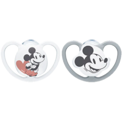 Chupete NUK Space Disney Mickey y Minnie Mouse 6-18m cod.0724 - PAÑAL ONCE