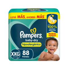 COMBO! 2 PAQUETES Pampers Baby-Dry Hipoalergénico PACK AHORRO - PAÑAL ONCE