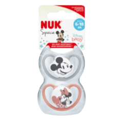 Chupete NUK Space Disney Mickey y Minnie Mouse 0-6m cod.0724 en internet