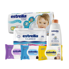 COMBO! Pañal Estrella Baby Hiperpack + Set higiene Estrella en internet